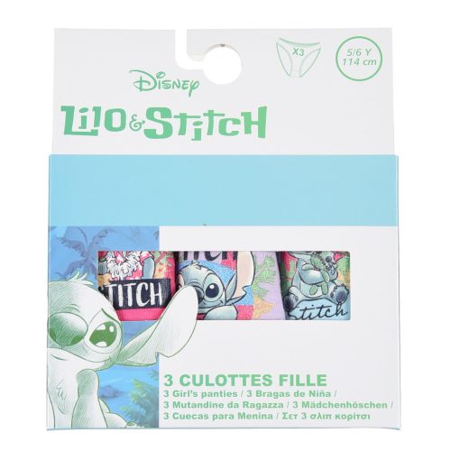 Disney Lilo és Stitch, A csillagkutya Scrump gyerek fehérnemű, bugyi 3 darab/csomag 5 - 6 év / 110 - 116 cm