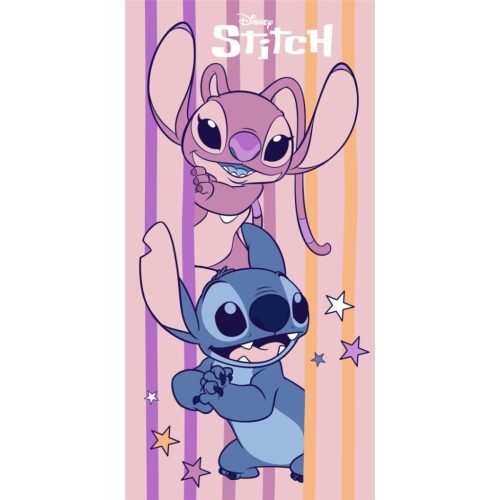 Disney Lilo és Stitch, A csillagkutya Sweet Surprise fürdőlepedő, strand törölköző 70x140cm (Fast Dry)