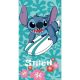Disney Lilo és Stitch, A csillagkutya Surfing fürdőlepedő, strand törölköző 70x140cm (Fast Dry)