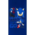 Sonic a sündisznó Go Blur fürdőlepedő, strand törölköző 70x140cm (Fast Dry)