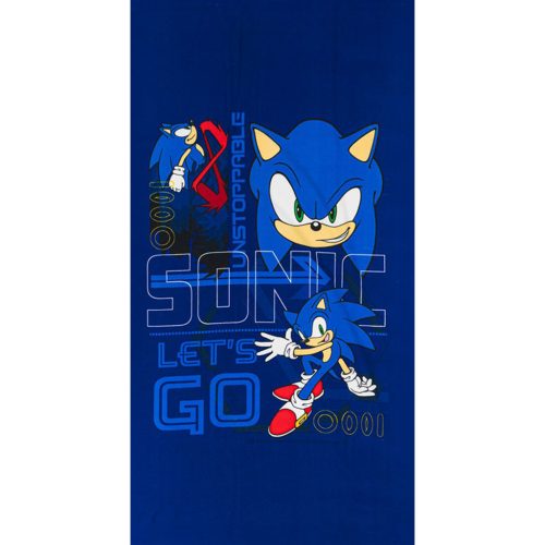 Sonic a sündisznó Go Blur fürdőlepedő, strand törölköző 70x140cm (Fast Dry)