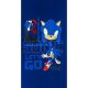 Sonic a sündisznó Go Blur fürdőlepedő, strand törölköző 70x140cm (Fast Dry)