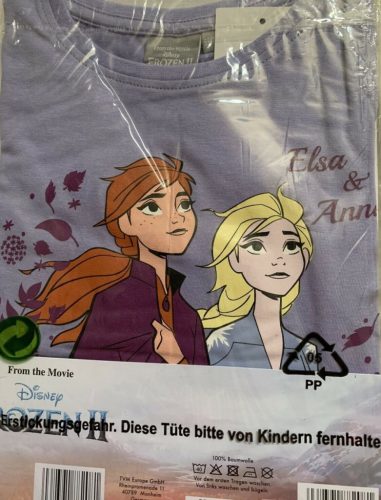 Disney Jégvarázs Sisters gyerek hosszú póló, felső 3 - 4 év / 98 - 104 cm