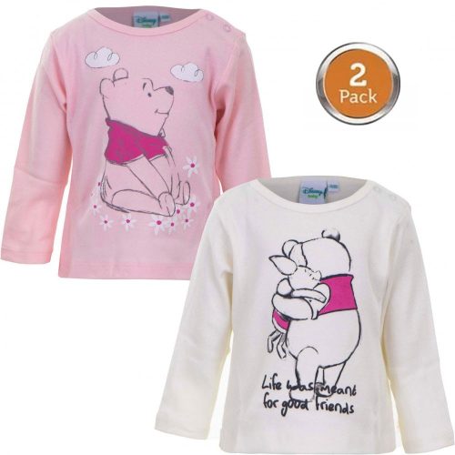Disney Micimackó Good Friends baba póló, felső 2 db-os 74/80 cm