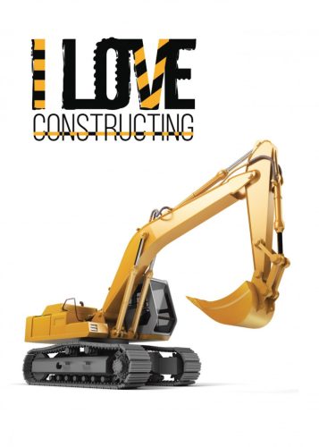 Építkezés Love polár takaró 100x140cm