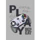 Gamer Player polár takaró 100x140cm