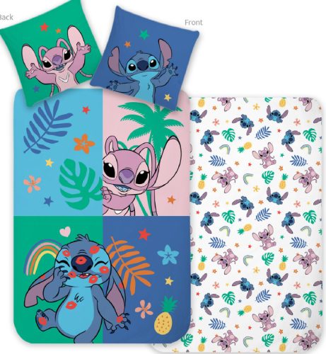 Disney Lilo és Stitch, A csillagkutya Joyful Jungle ágyneműhuzat 140×200cm, 70×90 cm