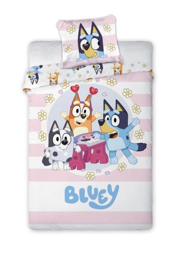 Bluey Joyful gyerek, ovis ágyneműhuzat 100×135cm, 40×60 cm