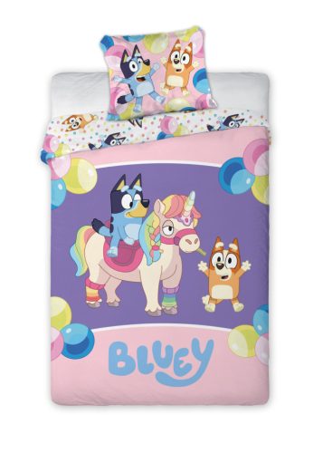 Bluey Magical Party gyerek, ovis ágyneműhuzat 100×135cm, 40×60 cm