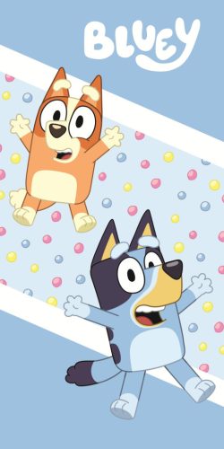 Bluey Color Pop fürdőlepedő, strand törölköző 70x140cm