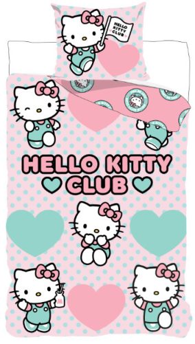 Hello Kitty Club ágyneműhuzat 140×200cm, 70×90 cm