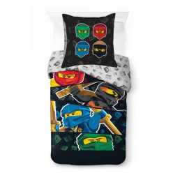  Lego Ninjago Four Elements gyerek, ovis ágyneműhuzat 100×135 cm, 40×60 cm