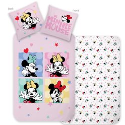   Disney Minnie Sweet Moments gyerek, ovis ágyneműhuzat 100×135 cm, 40×60 cm