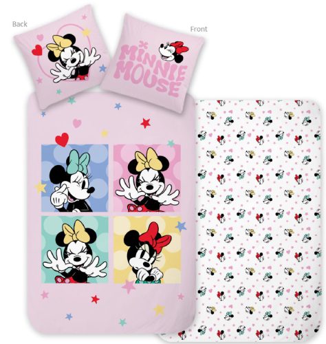 Disney Minnie Sweet Moments gyerek, ovis ágyneműhuzat 100×135 cm, 40×60 cm
