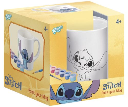 Disney Lilo és Stitch, A csillagkutya Alien festhető porcelán bögre 235 ml Díszdobozban