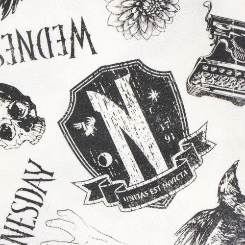 Wednesday Black shopping bag, bevásárlótáska 39 cm