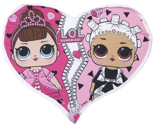 LOL Surprise Heart forma fürdőlepedő, strand törölköző 115x90 cm (Fast Dry)