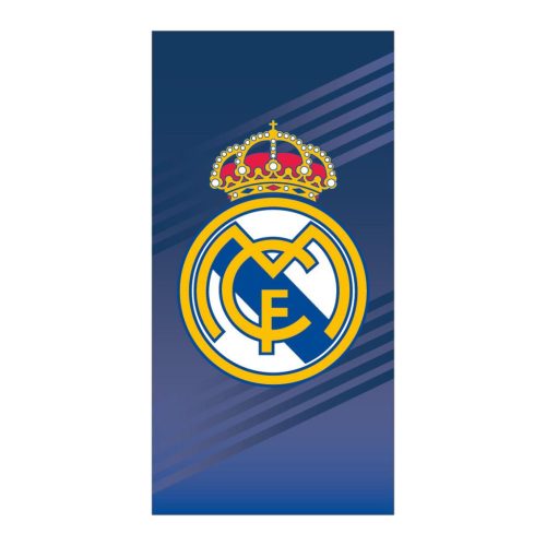 Real Madrid Crown Blue fürdőlepedő, strand törölköző 70x140cm (Fast Dry)