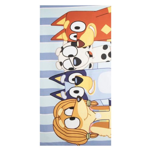 Bluey Happy Moments fürdőlepedő, strand törölköző 70x140cm (Fast Dry)