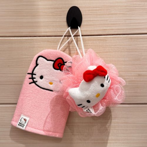 Hello Kitty Pink 3D fürdőszivacs, fürdőpamacs