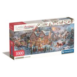   Karácsonyi falu Getting Ready 1000 db-os panoráma puzzle Clementoni