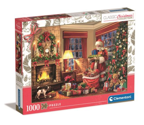 Karácsonyi Santa's Gift 1000 db-os puzzle Clementoni