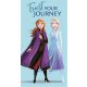 Disney Jégvarázs Journey kéztörlő arctörlő, törölköző 35x65cm