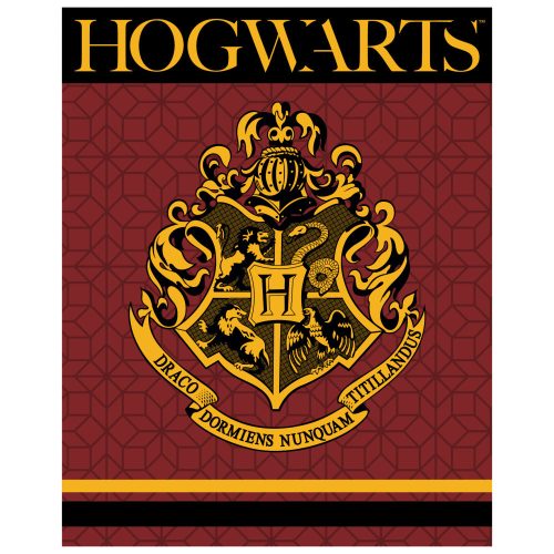Harry Potter Crest coral fleece polár takaró 120x150cm