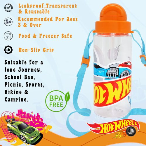 Hot Wheels Race tritan műanyag kulacs 500 ml