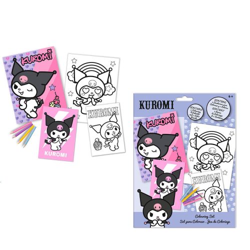 Hello Kitty Kuromi színező szett