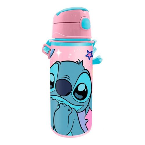 Disney Lilo és Stitch, A csillagkutya This World alumínium szívószálas kulacs akasztóval 600 ml