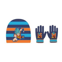 Dragon Ball Saiyan Blue gyerek sapka + kesztyű szett