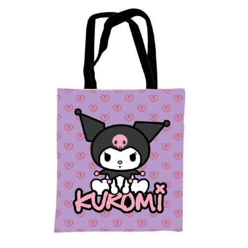 Hello Kitty Kuromi vászontáska, bevásárlótáska 44 cm