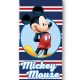 Disney Mickey Navy Stripe fürdőlepedő, strand törölköző 70x140cm (Fast Dry)