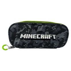 Minecraft Camo Terra 2 rekeszes tolltartó 23,5 cm