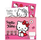 Hello Kitty Sweetheart A/4 spirál vázlatfüzet 40 lapos matricával