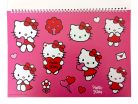 Hello Kitty Sweetheart A/4 spirál vázlatfüzet 40 lapos matricával