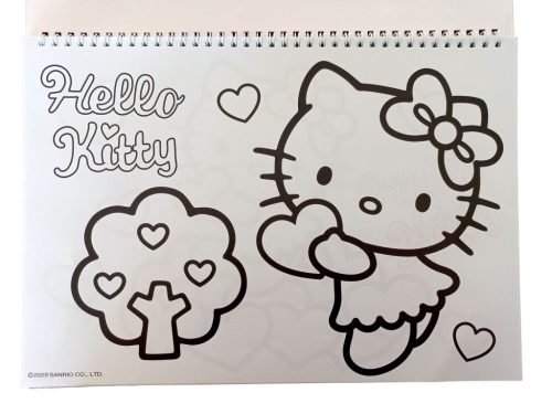 Hello Kitty Sweetheart A/4 spirál vázlatfüzet 40 lapos matricával