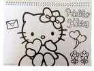 Hello Kitty Sweetheart A/4 spirál vázlatfüzet 40 lapos matricával