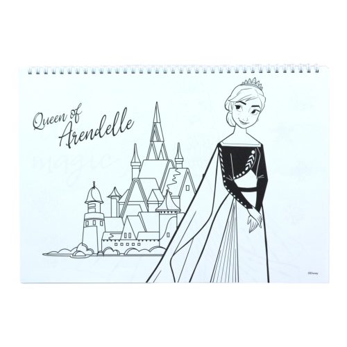 Disney Jégvarázs Heart A/4 spirál vázlatfüzet 40 lapos matricával