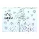 Disney Jégvarázs Heart A/4 spirál vázlatfüzet 40 lapos matricával