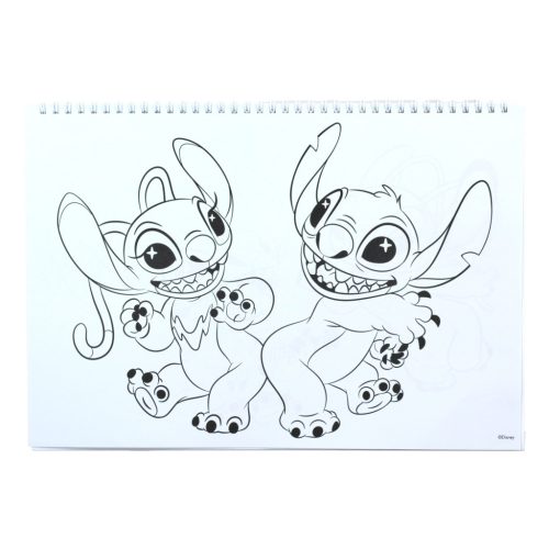 Disney Lilo és Stitch, A csillagkutya Blast A/4 spirál vázlatfüzet 40 lapos matricával