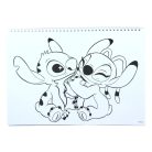 Disney Lilo és Stitch, A csillagkutya Blast A/4 spirál vázlatfüzet 40 lapos matricával