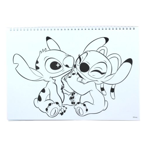 Disney Lilo és Stitch, A csillagkutya Blast A/4 spirál vázlatfüzet 40 lapos matricával