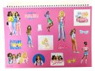 Barbie Paints A/4 spirál vázlatfüzet 40 lapos matricával