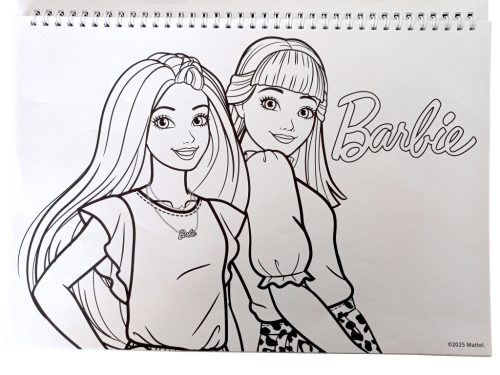 Barbie Paints A/4 spirál vázlatfüzet 40 lapos matricával