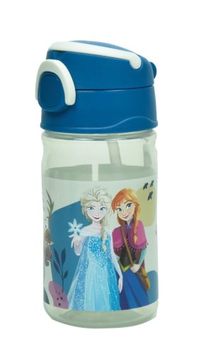 Disney Jégvarázs Together műanyag szívószálas kulacs akasztóval 350 ml