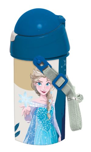 Disney Jégvarázs Together We Lead műanyag szívószálas kulacs akasztóval 500 ml