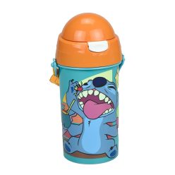   Disney Lilo és Stitch, A csillagkutya Cool műanyag szívószálas kulacs akasztóval 500 ml