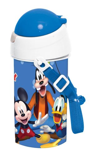 Disney Mickey Blue műanyag szívószálas kulacs akasztóval 500 ml
